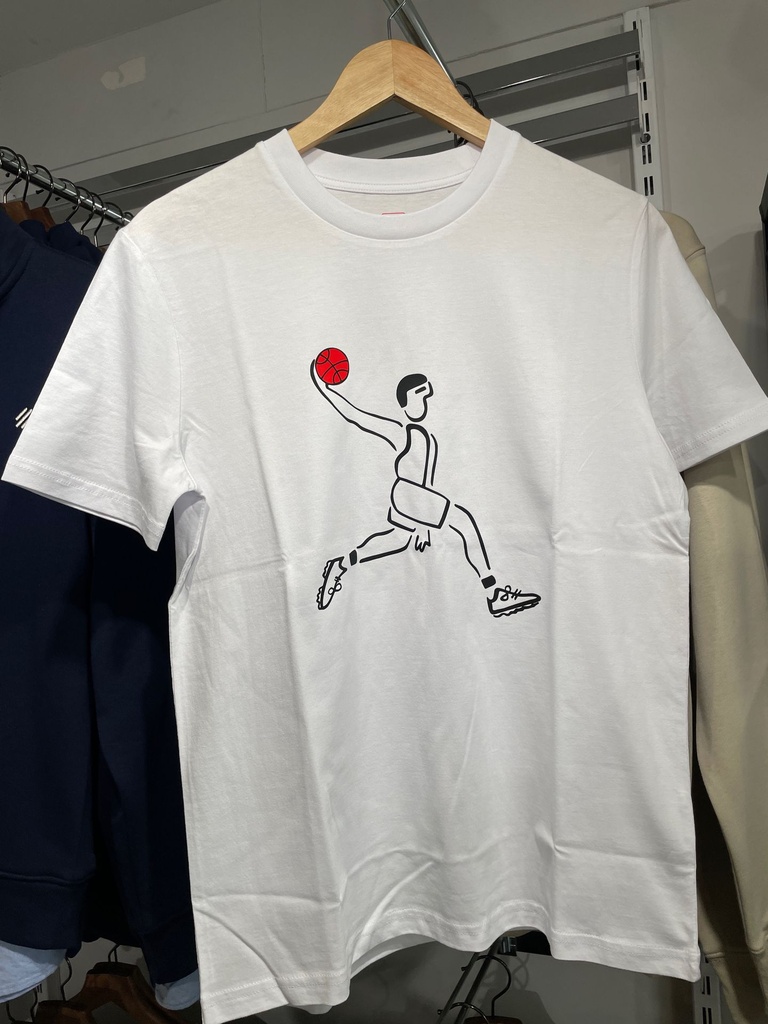 T-shirt Le Basketteur (S, Blanc)