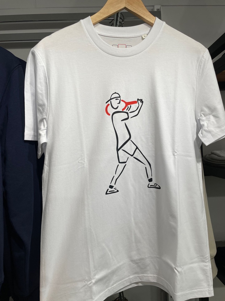 T-shirt Le Tennis-man (S, Blanc)